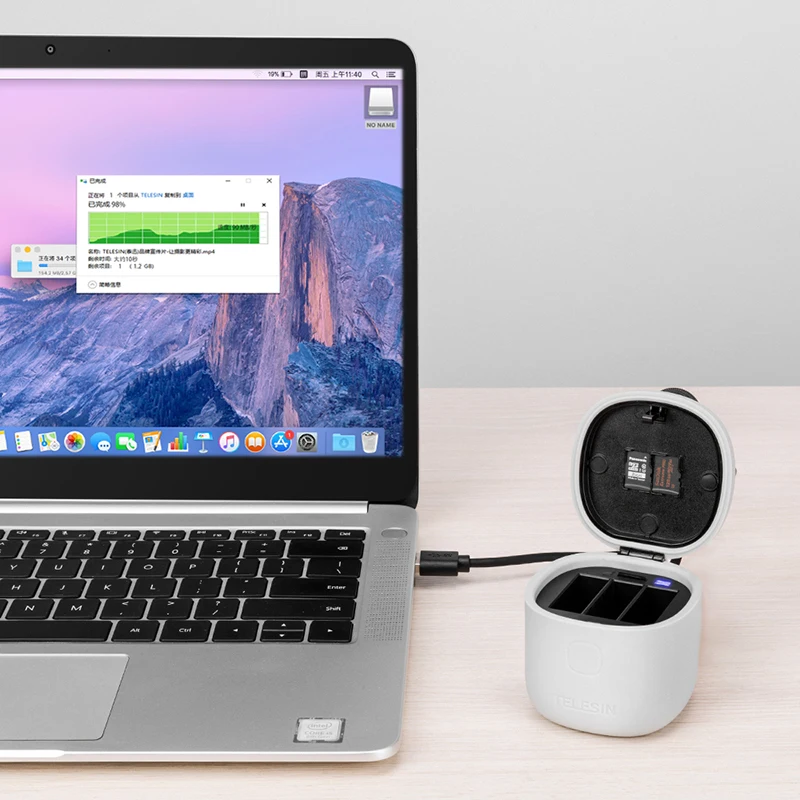 Новое зарядное устройство с 3 портами и комплектом батарей шт. + Картридер для 0 TF