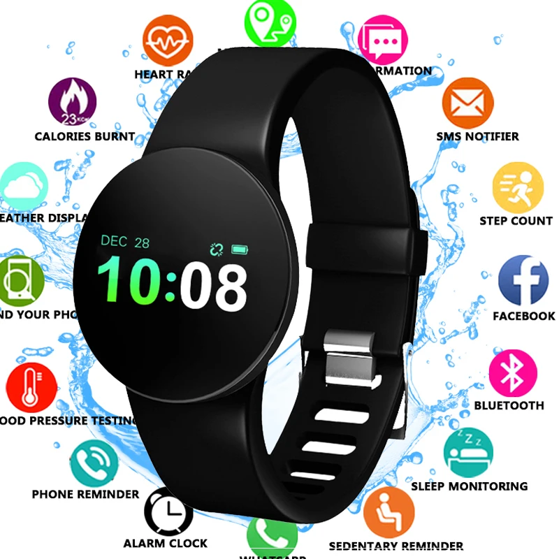 H25 фитнес-трекер Смарт-часы браслет водонепроницаемый ip68 наручный Секундомер