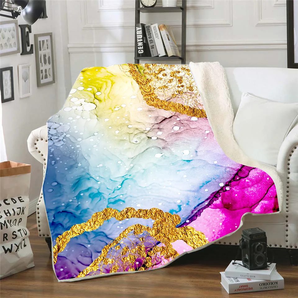 

Quicksand 3d printed fleece blanket for Beds Hiking Picnic Thick Quilt Fashionable Bedspread Sherpa Throw Blanket 04