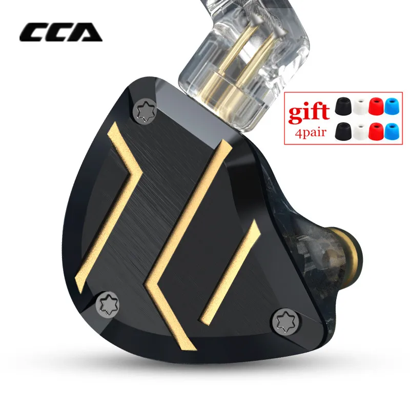Новинка CCA C10 PRO 1DD 4BA гибридные наушники-вкладыши металлические Hi-Fi мониторы