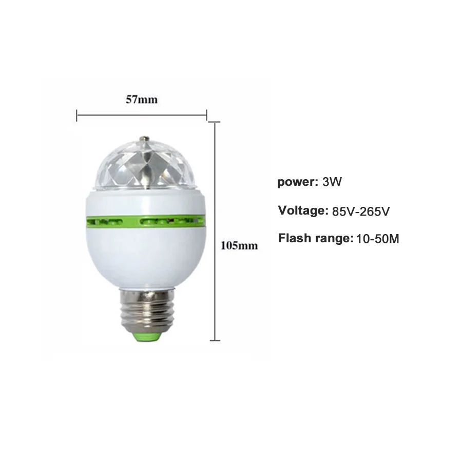 Светодиодная лампа RGB E27 3 Вт цветная 85 265 В переменного тока 110 220 В|e27 led bulb 8w|light solide27