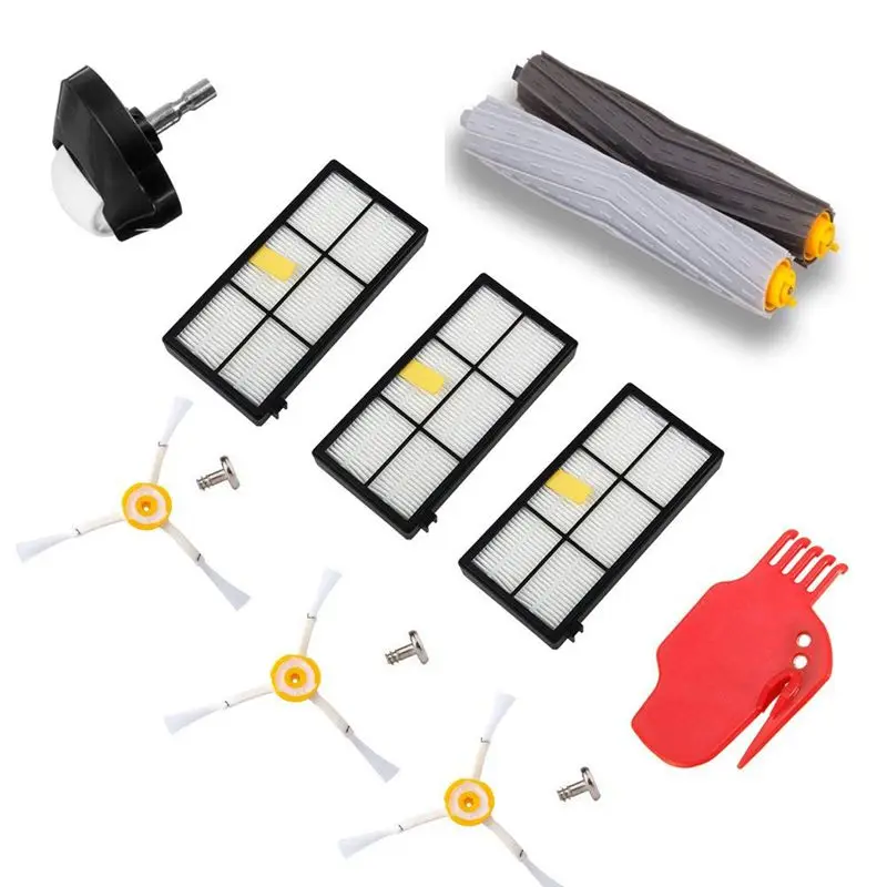 

Набор запасных частей для робота-пылесоса iRobot Roomba 800 900, комплект из экстрактора, Hepa-фильтра, боковой щетки, F