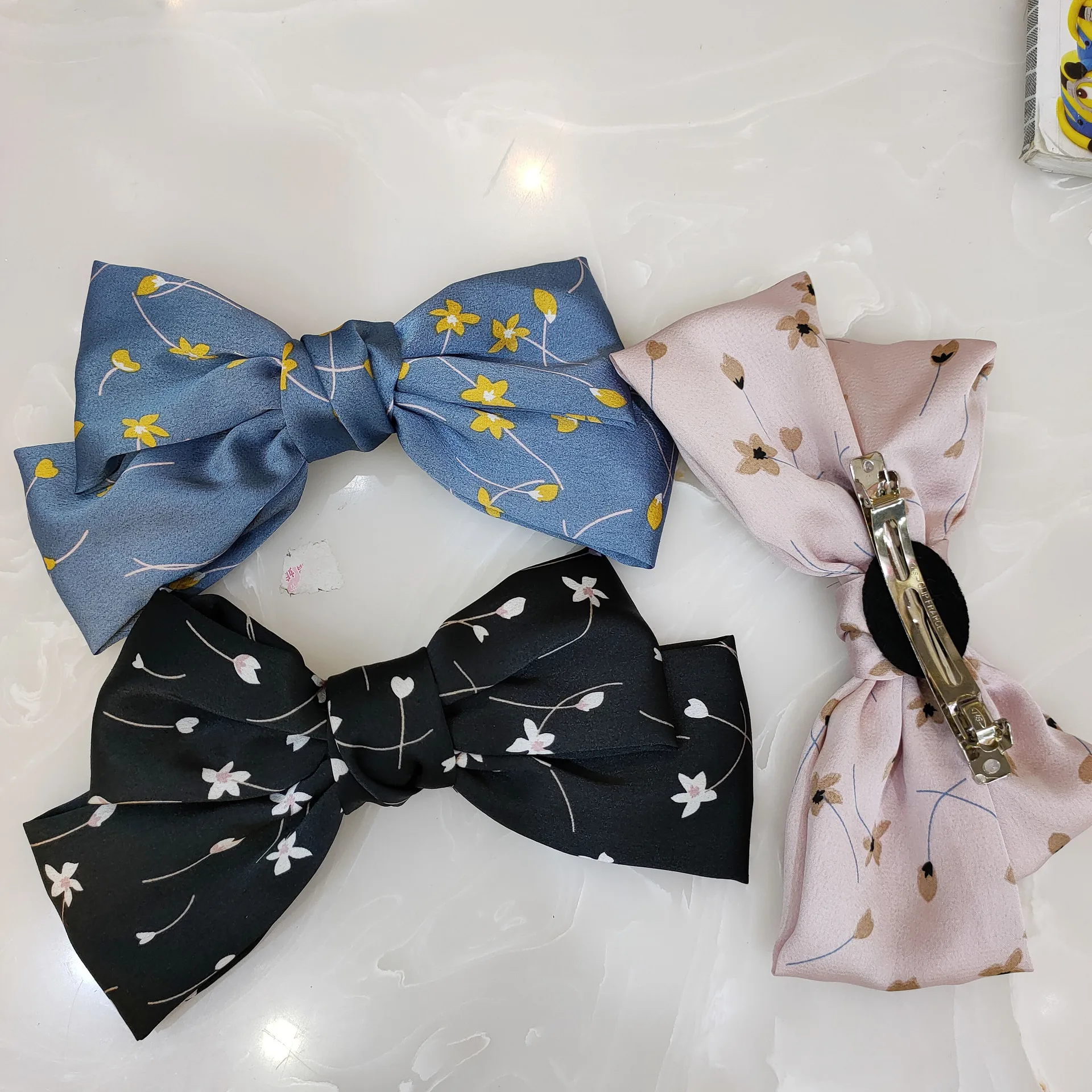 Заколка для волос женщин и девочек двухслойная заколка с узлом бантом конского