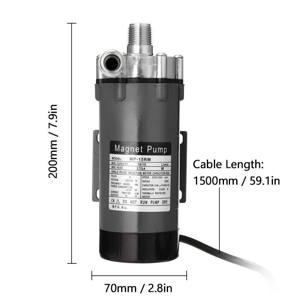 Пивоваренный Магнитный насос из нержавеющей стали для домашнего пивоварения