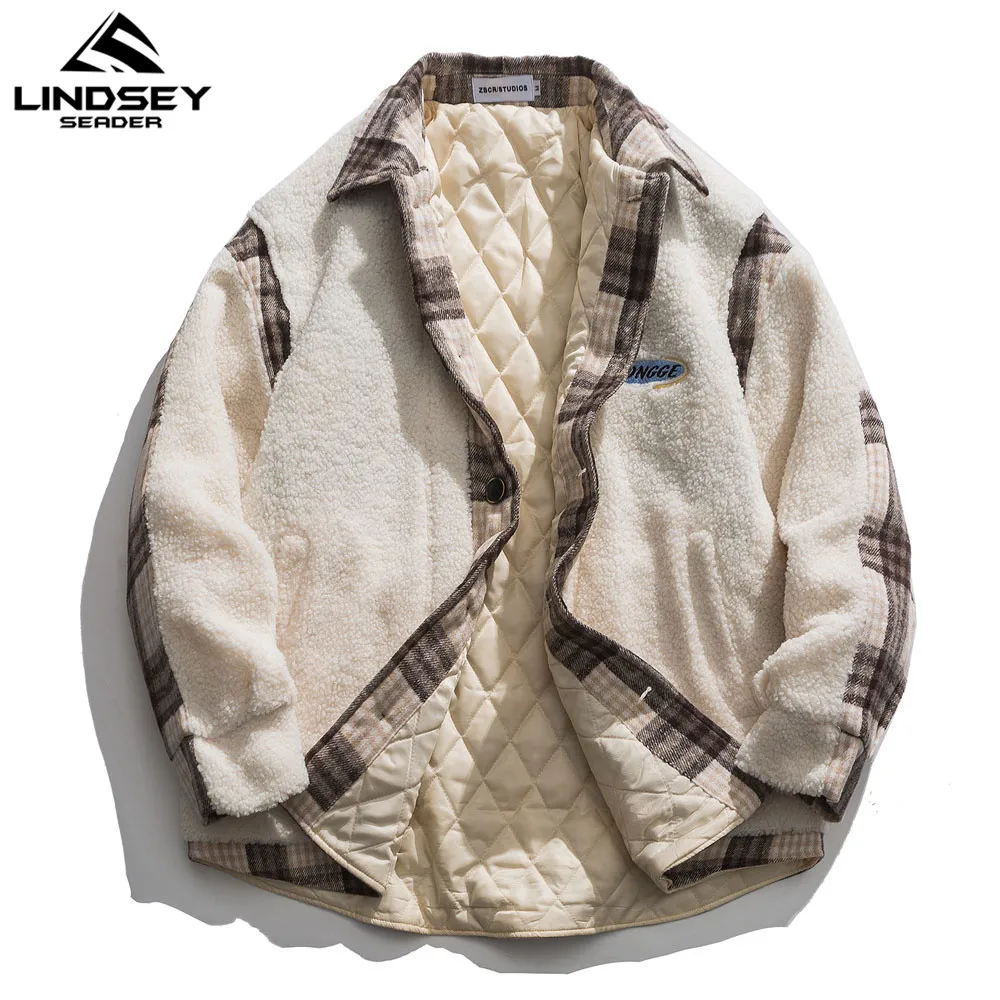 Мужская Флисовая Куртка на пуговицах LINDSEY SEADER зимнее пальто модное теплая