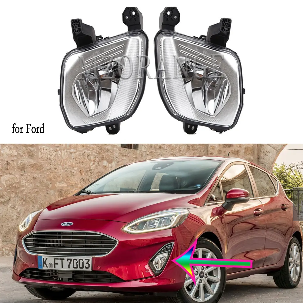 

Противотуманные светильник ры для Ford Fiesta 2018, 2019, 2020, европейская версия, противотуманные фары Галогенные Противотуманные лампы, передний ба...