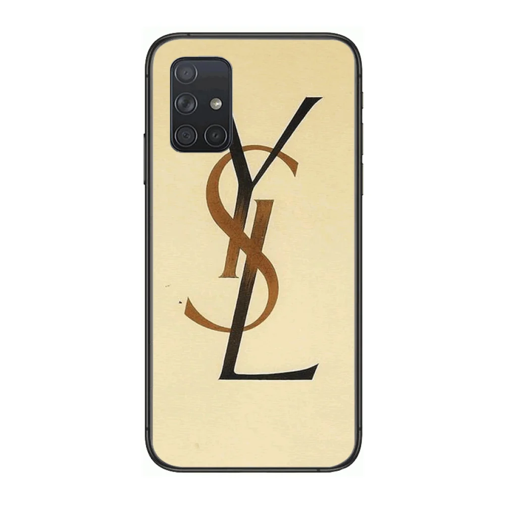 

luxury Brand Y-YSL Phone Case Hull For Samsung Galaxy A 50 51 20 71 70 40 30 10 E 4G 5G S Black Shell Art Cell Cover