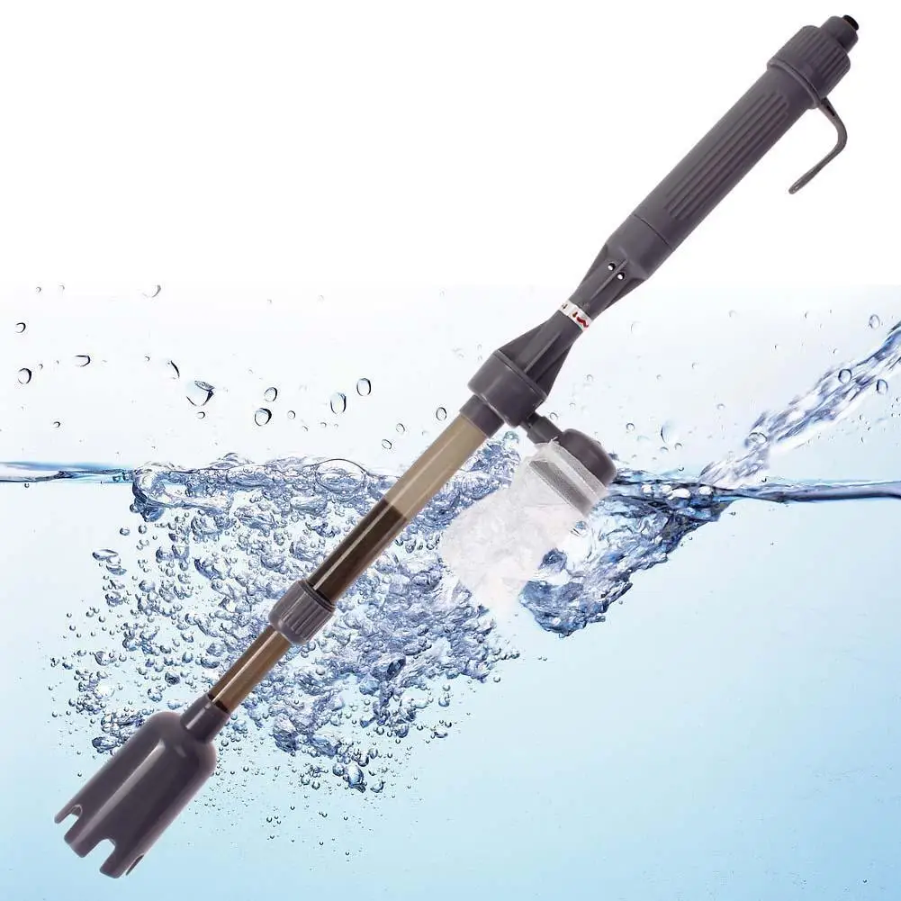 Аквариум Электрический Телескопический очиститель сифон Сифон Вакуумный