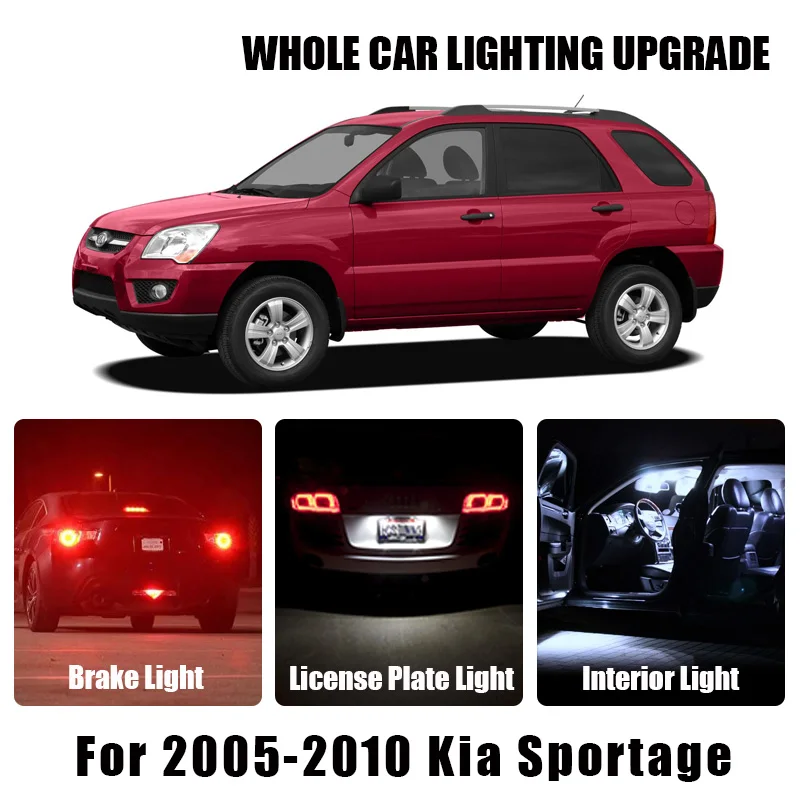 Автомобильные светодиодсветодиодный лампы стоп-сигнал задний свет для Kia Sportage
