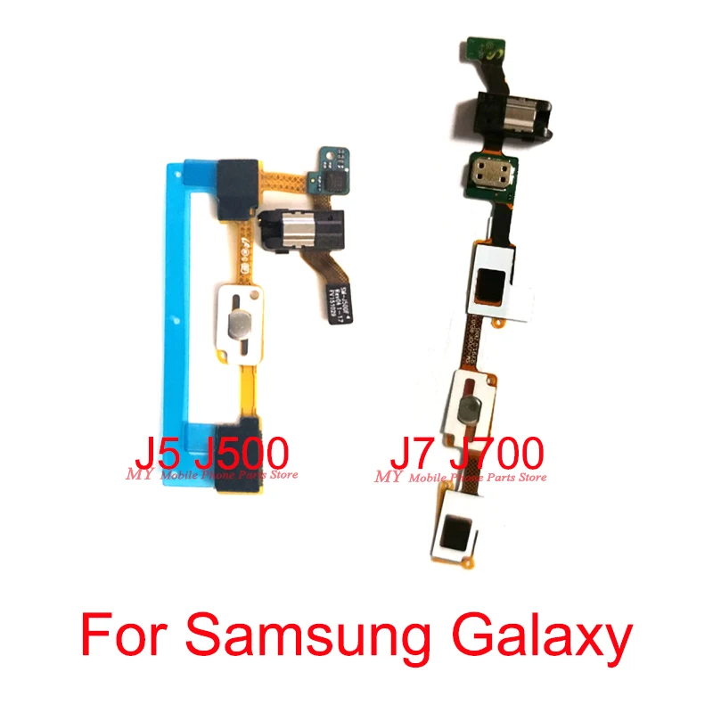 

10 PCS Return Back Home Button Headphone Audio Jack Flex Cable For Samsung Galaxy J5 J500 J500F J7 J700 J700F (2015)
