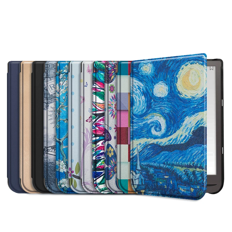 Slim Case for PocketBook 740 InkPad 3 Pro E-Book case Pocketbook Color PB741 7.8 inch E-Reader Auto Sleep | Компьютеры и офис
