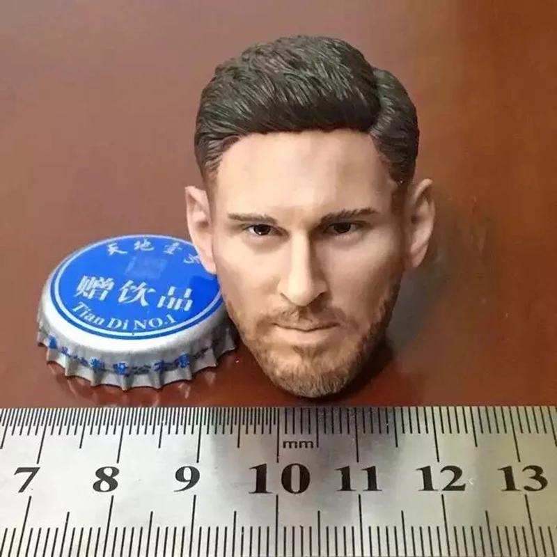

Custom 1/6 Scale Male Figure Doll Accessory Soccer Star Messi Head Sculpt Carved for 12" Male Figure Body