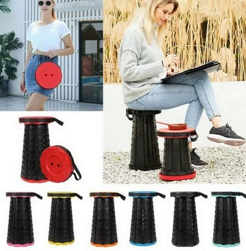 

Outdoor Furniture Retractable Stool Chairs Portable Stool Lounge Folding Chair Camping Stool Foldable Convenient Fishing Chair