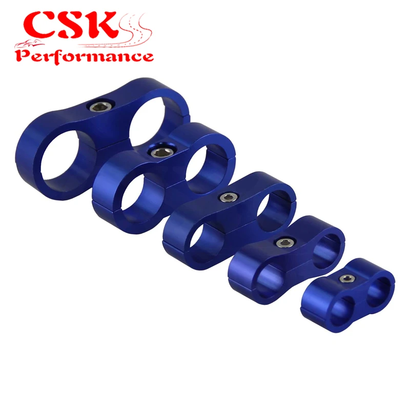 4 шт. AN12 24 мм плетеный шланг Сепаратор Зажим адаптер кронштейн черный/синий|braided