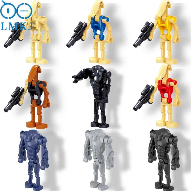 

Star Movie Series B1 Battle Robot Grievous IG88 Storm Clone Building Blocks Action Figures Bricks Accessories Toys For Boys 4PCS