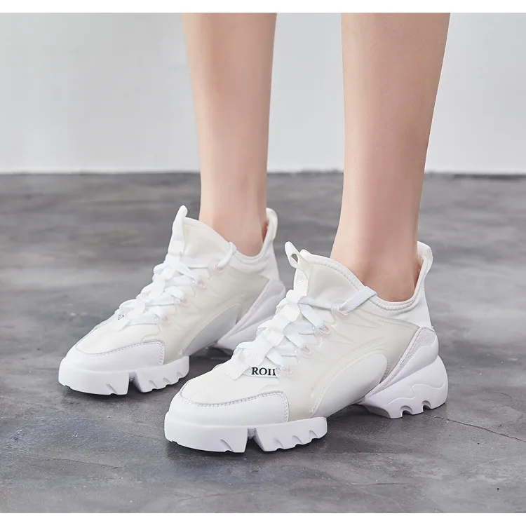 new hot sports running shoes Outdoor Lace-up Breathable Lightweight Sneakers Women Comfortable Athletic Shoes E31-100