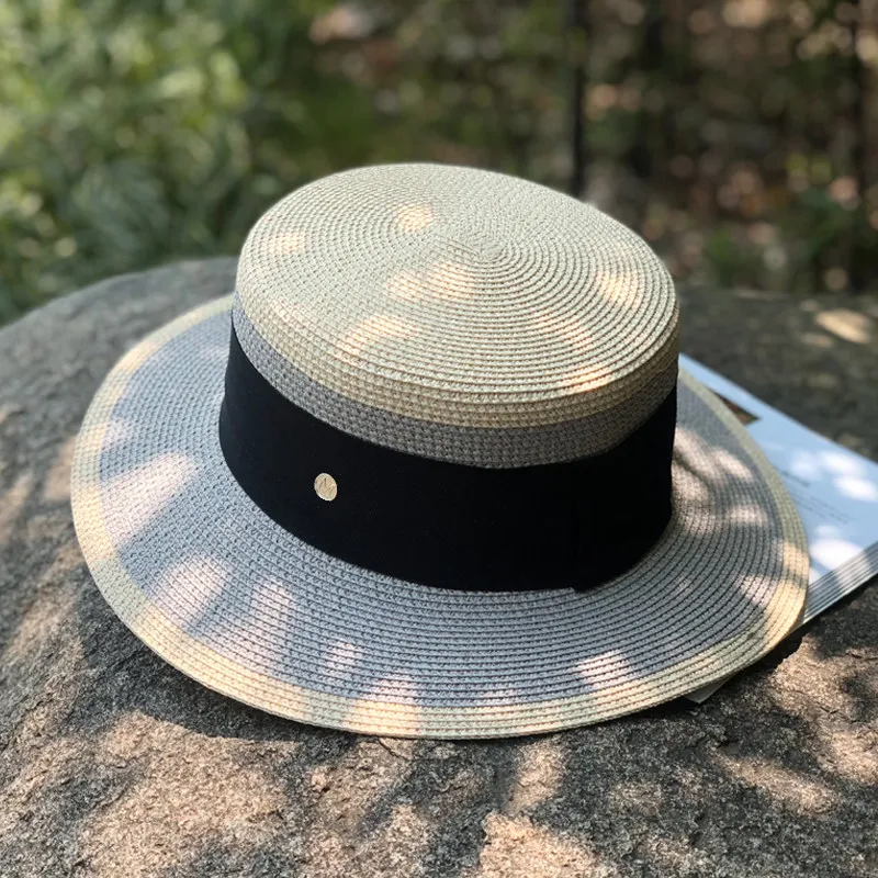 

202103-samepu new summer color patchwork letter paper lady fedoras cap men women leisure panama jazz hat