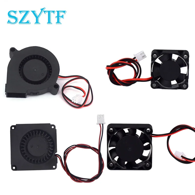 

1pcs Cooling fan 3010 4010 5010 mm With 2Pin Dupont Wire Cooler Wire DC 5V 12V 24V Multiple options 3D Printer