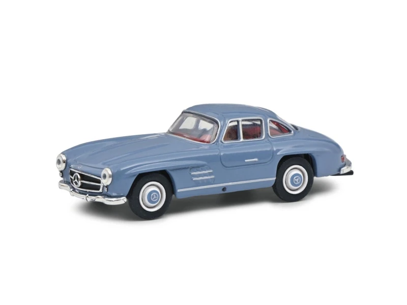 

Модель автомобиля Schuco 1:64 MB 300SL, сине-серая