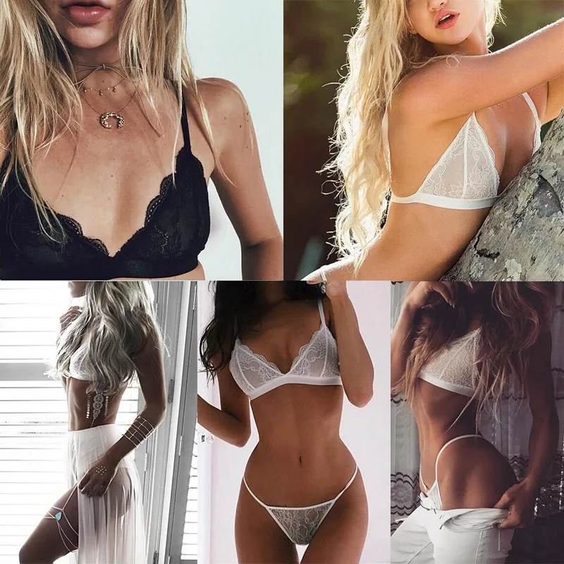 

Push Up Bra + Brief Set Sexy Bra Sets Women's Lace Brassiere Lingerie Set Ultrathin Sexy Lace Embroidery Underwear Sets S72