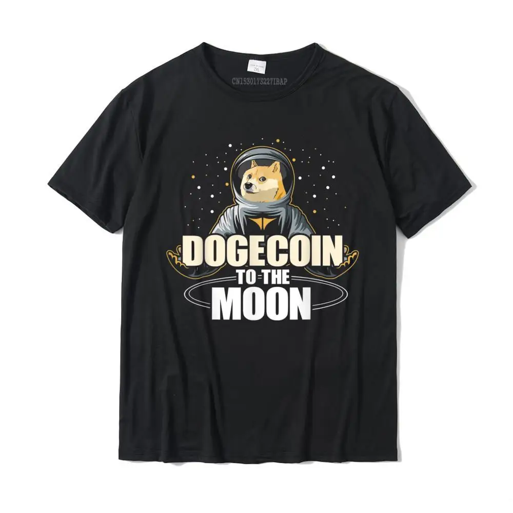 

Забавная футболка Dogecoin To The Moon с принтом криптовалюты, Мужская хлопковая футболка с принтом