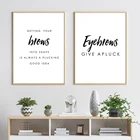 Макияж бровей Холст Плакаты и принты брови цитаты черно-белые плакаты настенные картины для модной девушки комнаты домашний декор