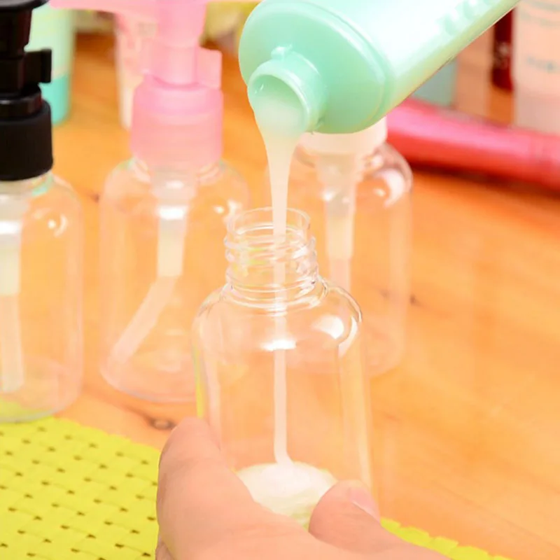 2 шт. пластиковые флаконы для жидкого крема 50 мл 75 100 мл|Многоразовые бутылки| |