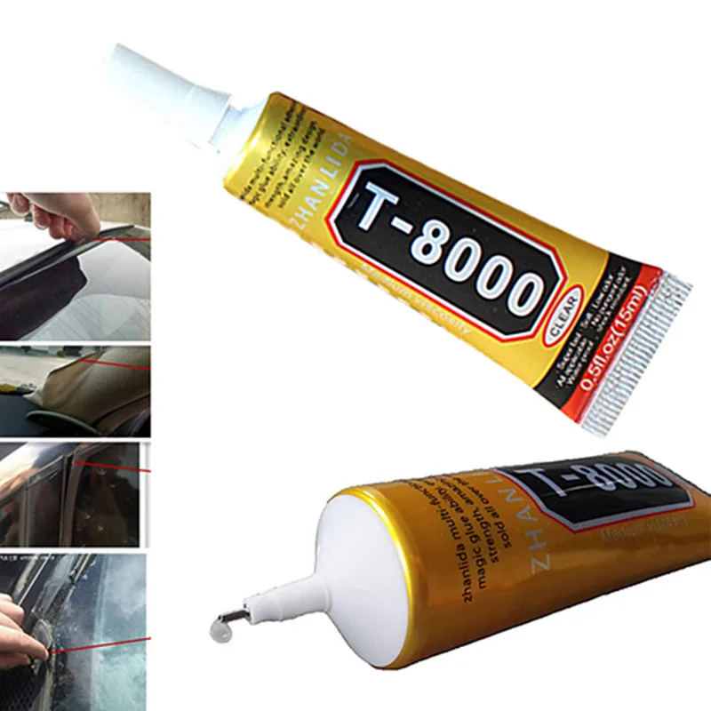 15 мл T-8000 клей из эпоксидной смолы для ремонта экрана телефона жидкий DIY крепкий