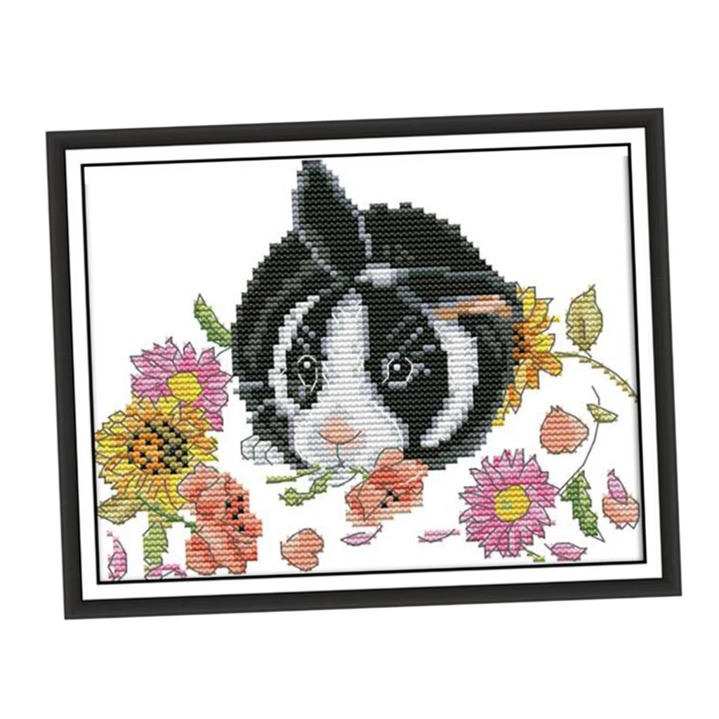 

Floral Pattern Cross Stitch Kits Adults Embroidery 11CT/14CT Home Decor