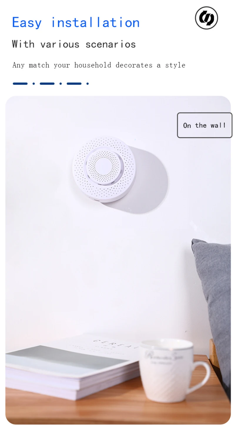 Детектор газа и дыма Zigbee 3 0 Tuya детектор с датчиком углекислого формальдегида VOC