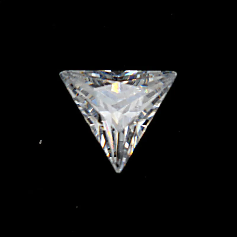 Triangle 6x6mm 10 шт./упак. с украшением в виде кристаллов овальный набора круглых прозрачных ленточек Стразы острым дном драгоценные камни оформление блеск 3D для маникюра кончиков ногтей DIY Дизайн ногтей - Цвет: Triangle 6x6mm