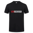 Футболка Facom, мужские топы, новые модные футболки с коротким рукавом, мужские футболки