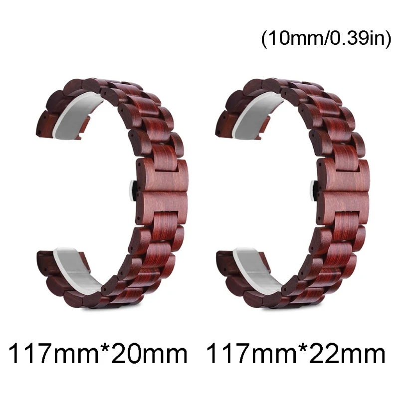 

50PF 20/22mm universal sandalwood Strap for huawei -GT/-Huami/-Galaxy Watch wristband