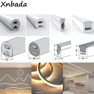 Гибкая светодиодная лента WS2811 WS2812, 5 мм3 мм, с неоновым силикагелевым проводом, водонепроницаемая, IP67, для украшения