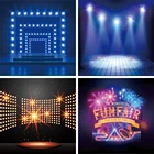 Laeacco синий прожектор дверь коридор живописные фотографии фоны индивидуальные фотографические фоны для фотостудии