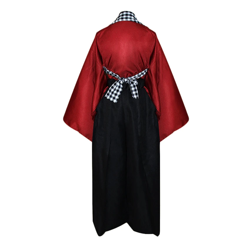 Костюмы для косплея Touken Ranbu аниме для мужчин и женщин кимоно Японский хаори+ брюки комплект одежды с поясом юката Одежда для Хэллоуина - Цвет: Red
