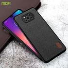 Чехол MOFI для Poco X3 NFC, роскошный тканевый чехол для PocoX3, противоударный, нескользящий, тканевый чехол для Pocophone X3, чехлы