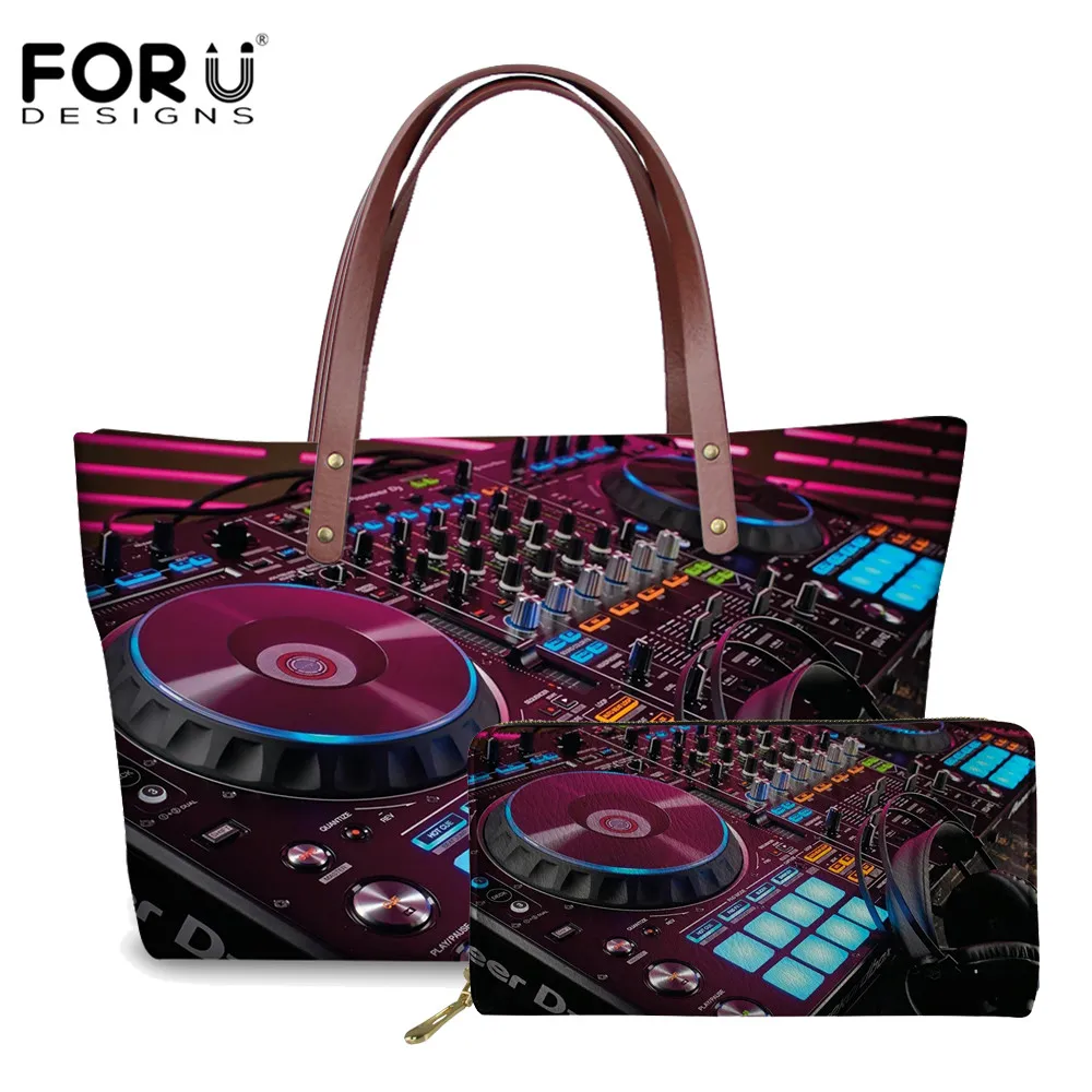 FORUDESIGNS панк громкоговоритель DJ музыкальный принт брендовая дизайнерская женская