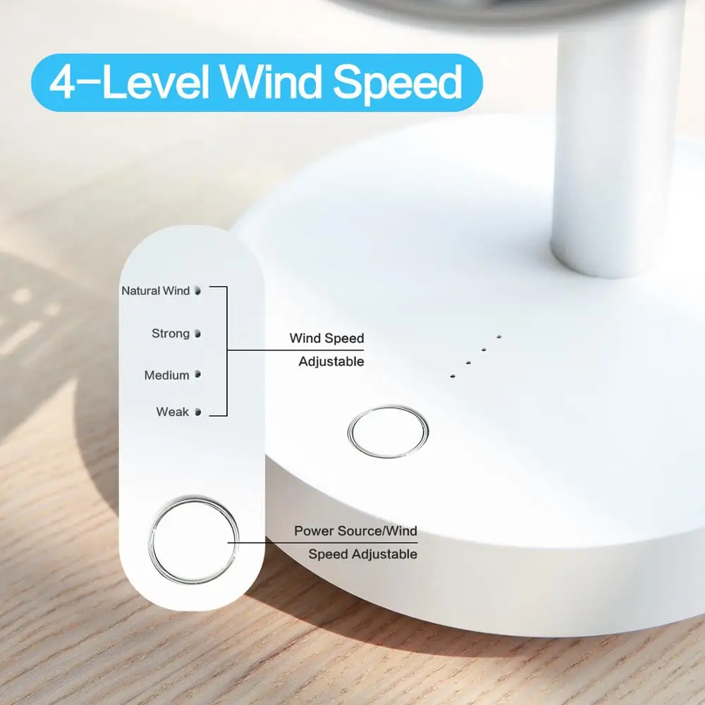 Портативный Настольный вентилятор SMARTDEVIL с низким уровнем шума зарядка от USB