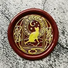 Штамп с изображением головы ночного неба звездного неба галактики кота в стиле ретро, деревянный штамп, печать с восковым уплотнением, Свадебный Декоративный штамп, восковые уплотнения