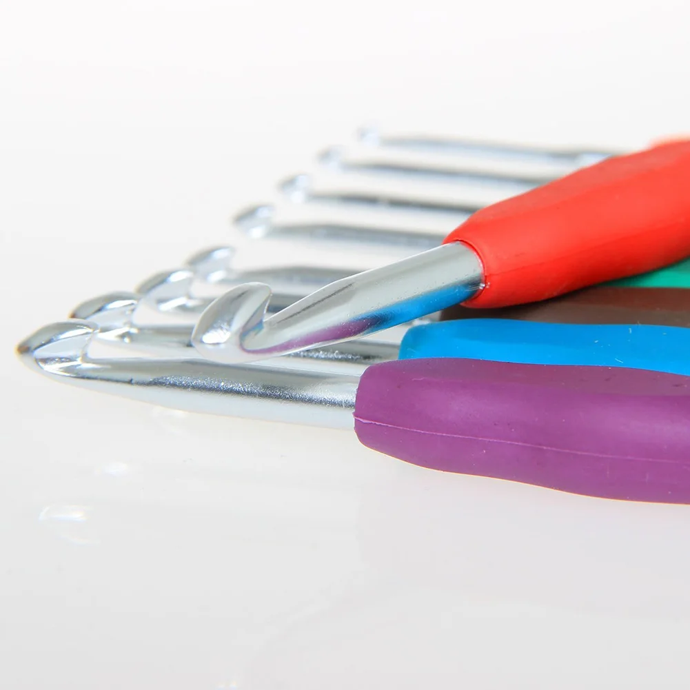 Горячие 45 шт./компл. крючком Крючки стежки набор вязальных игл с молнией