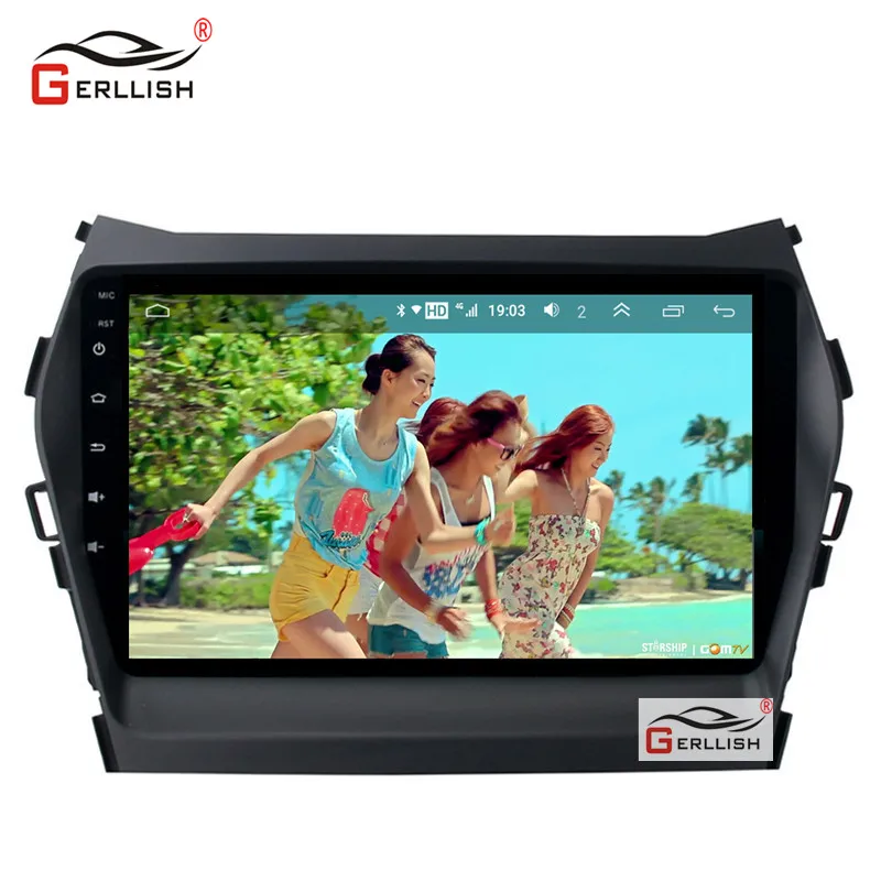 

Авторадио мультимедийный видеоплеер Android автомобильный GPS навигатор для Hyundai Santa Fe 2013-2017 IX45 WIFI DVR BT