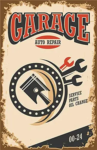 Винтаж олова гаражный знак авто ремонт дома Бар Паб Кухня ресторан стены Deocr