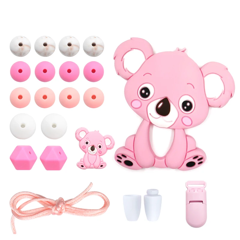 LOFCA детский силиконовый Прорезыватель для зубов сделай сам енот коала Детские