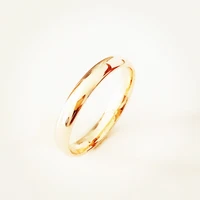 ring for couple rose 585 gold color women men jewellery engagement ring 4mm width slim wedding rings
