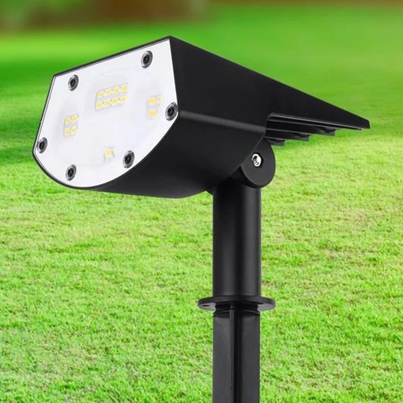 

New 2 Pack LED Solar Landscape Spotlight, Wireless Waterproof Solar Landscape Spotlight Outdoor Solar Wall Lamp