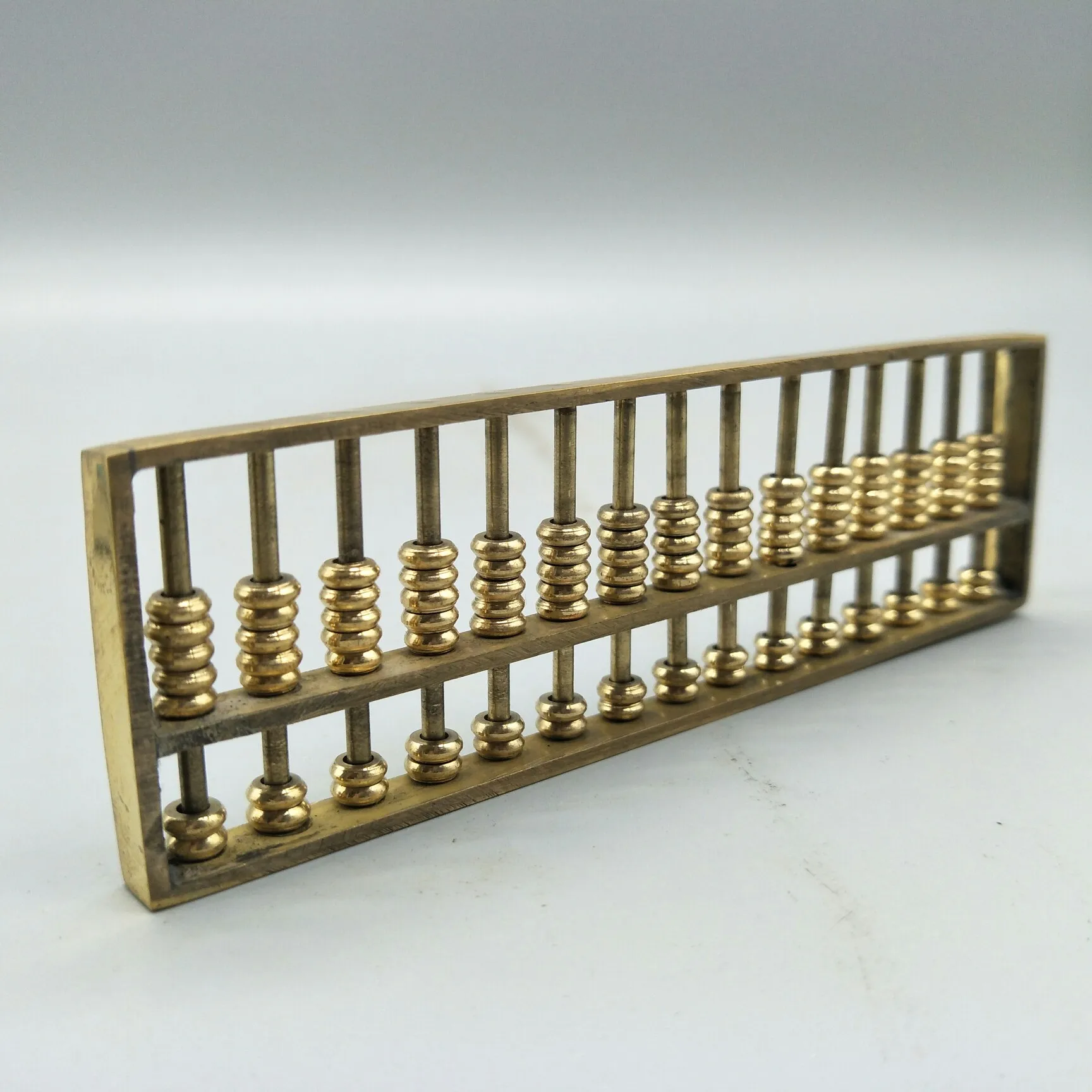 

China Fine Workmanship Brass Sculpture Good Luck Wealth “ Abacus” Metal Crafts Home Decoration