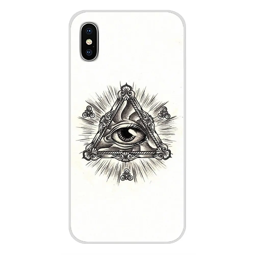 Для ZTE лезвие A5 2019 V6 V7 V8 Lite V9 V10 A 452 510 512 520 530 602 610 910 пирамиды Всевидящее с клипсами