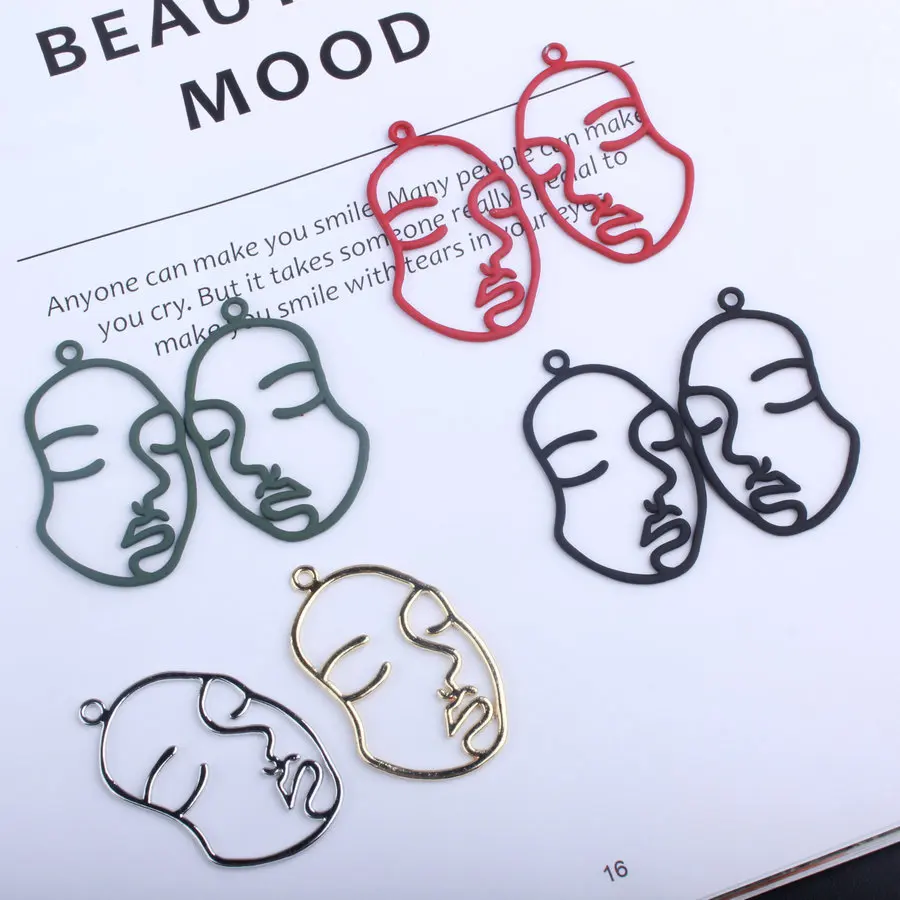 10 шт. золото/серебро Цвет и резиновый лаковый полые уход за кожей лица прелести