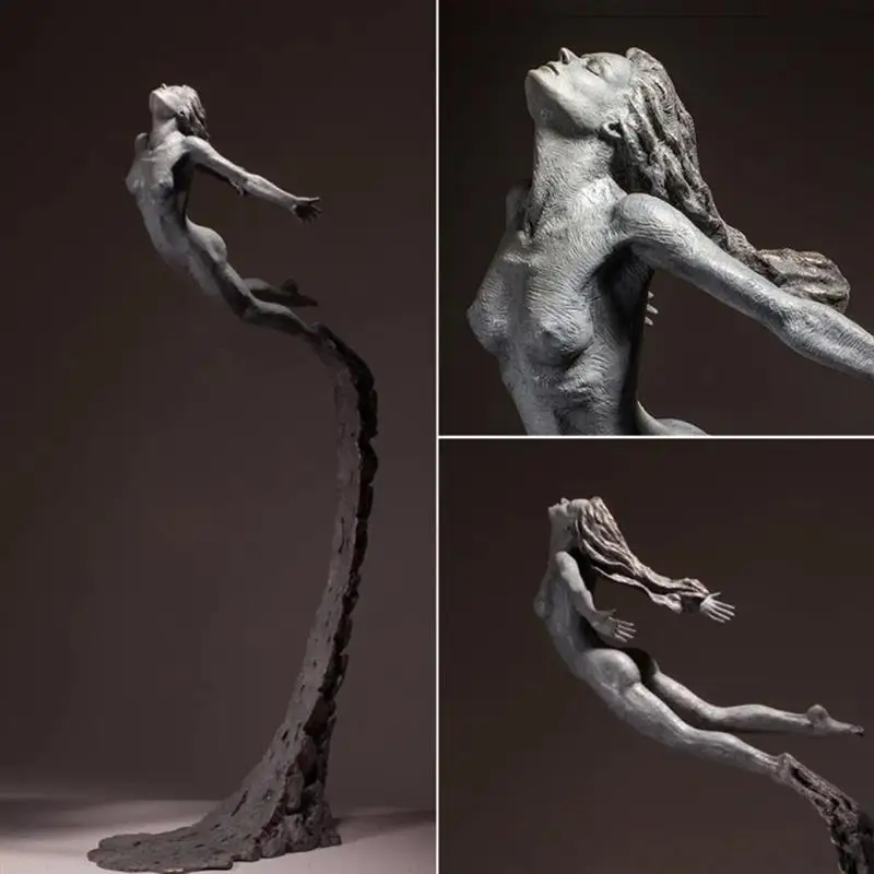 

Art Collectible Statue Sexy Girl Figurine Office Desktop Home Decoration Accessories Handmade Crafts Sculpture